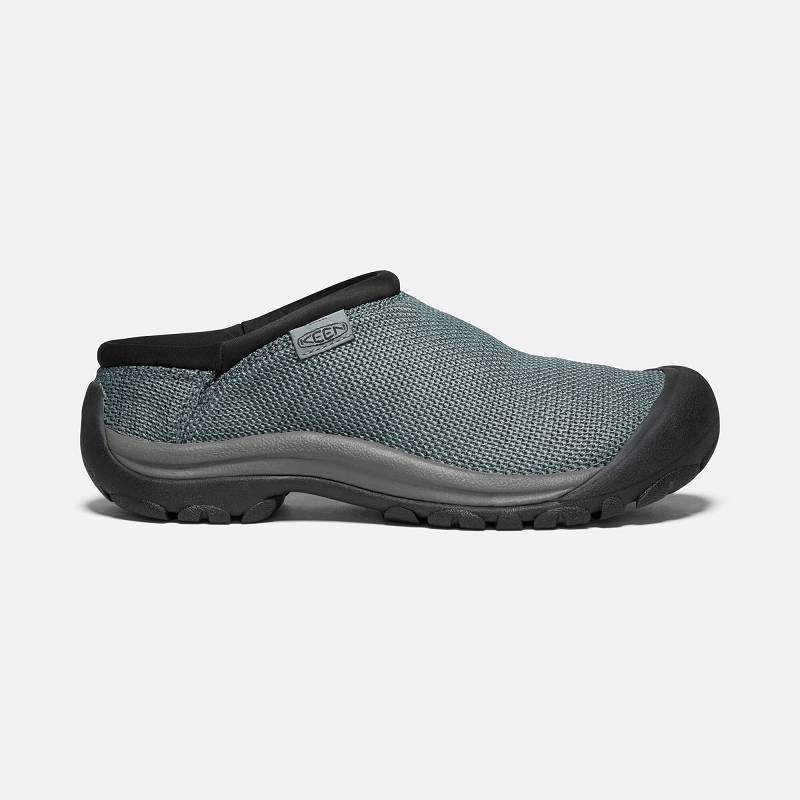 Keen Kaci Mesh Halbschuhe Damen DE-17230 Stormy Weather/Steel Grey - Keen Damenschuhe Grün